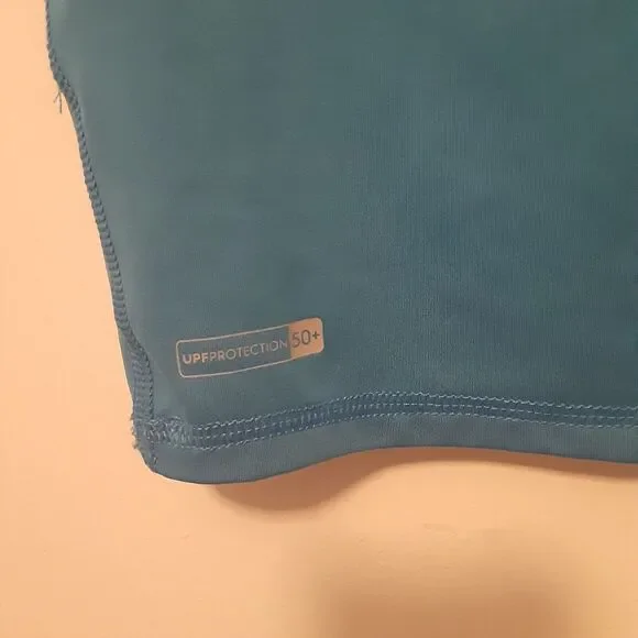 Quicksilver Rash Guard Sun Surf Shirt Blue Compression Mens Size XS - Picture 7 of 10